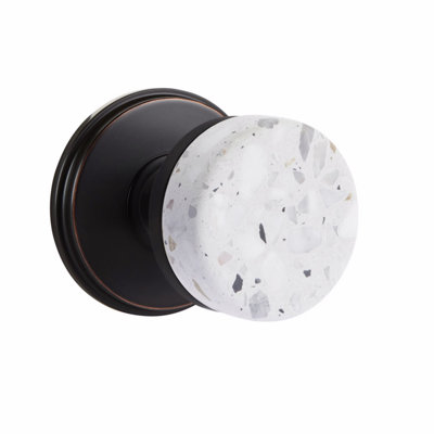 Terrazzo Round Knob with Round Rosette