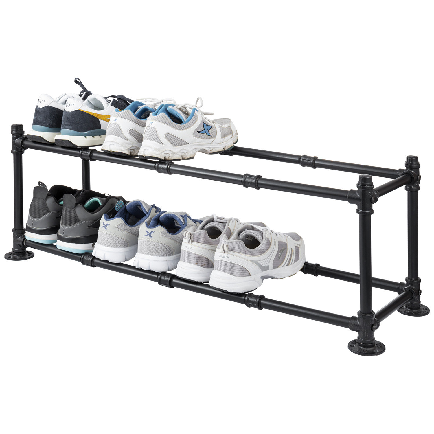 Williston 8 Pair Metal Pipe Shoe Rack Wayfair Canada