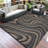 10' x 20' Outdoor Reversible Rug, Waterproof Plastic Straw Construction, UV-Resistant with Portable Carry Bag, Modern Abstract Design for Patio, Deck, or RV Camping-1493259506-1493259497