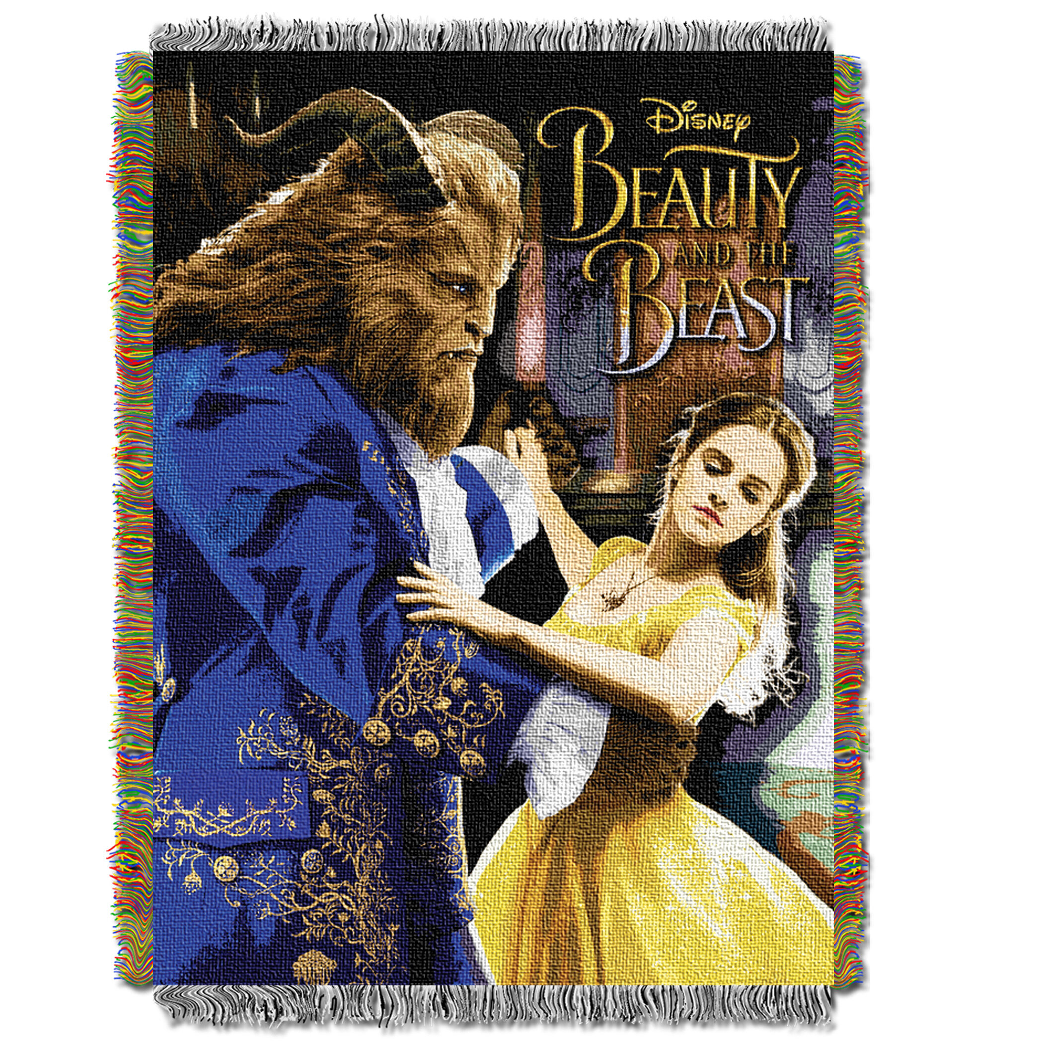 Northwest Co. Disney Beauty and the Beast Ballroom Waltz Throw