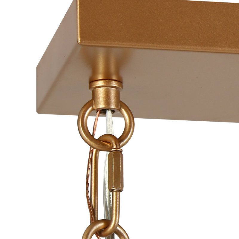 Lustre en verre 5 lumières Modern Farmhouse