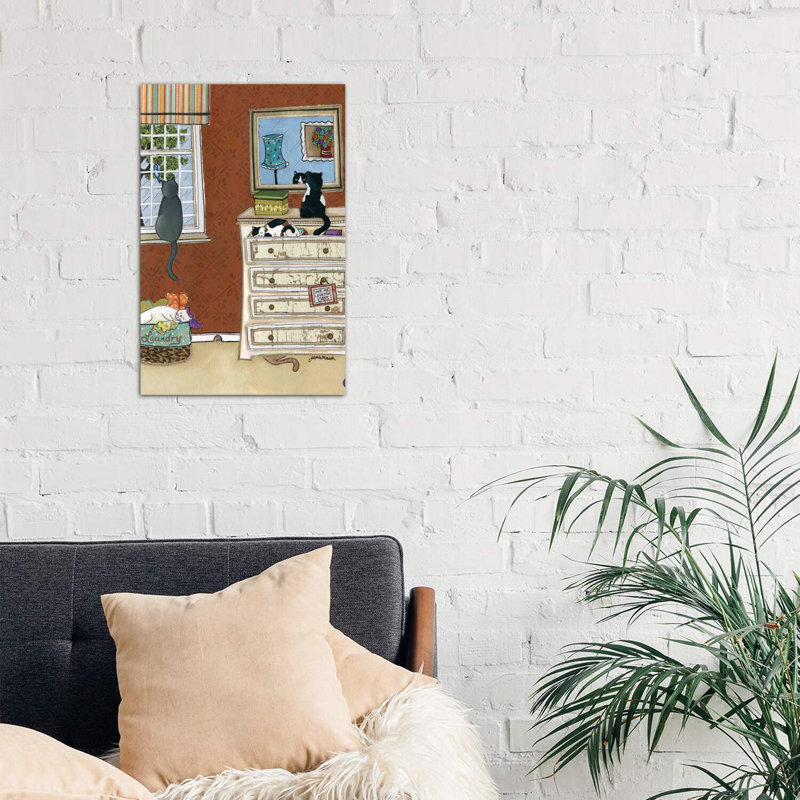 Love Me Love My Cats by Jamie Morath - Wrapped Canvas Print, 66.04cm H x 45.72cm W x 3.81cm D