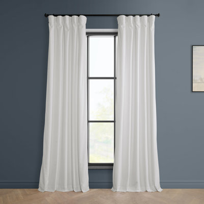 Matra Plush Velvet Room Darkening Curtain Panel