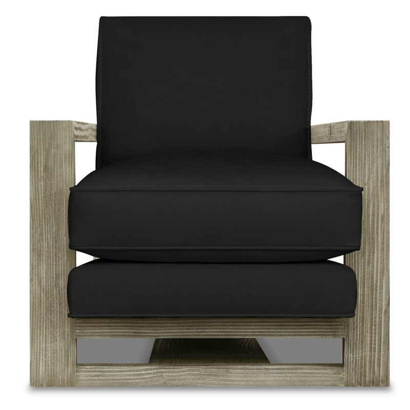 Monroe Leather Armchair, Onyx (Dreamer), Espresso