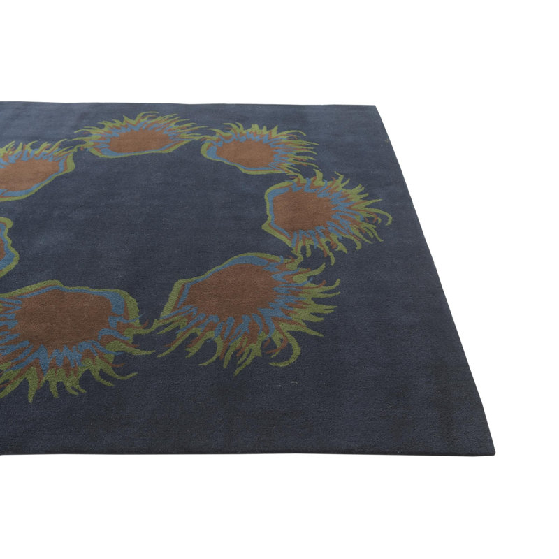 Tapis carré bleu marine Palombo