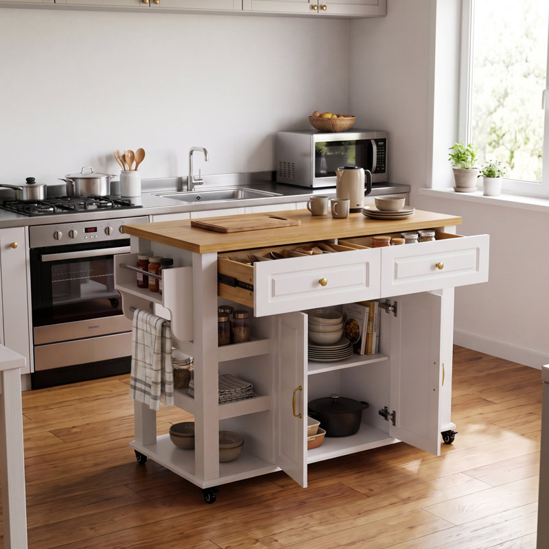 107 cm W Kitchen Cart