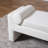 Nexus 59.1" Luxury Modern Japandi Style White Boucle Fabric Upholstered Bench