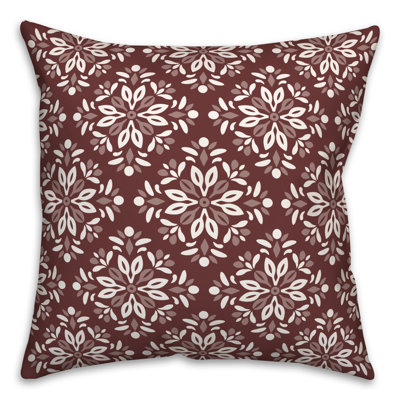  Medallion Polyester Indoor/Outdoor Throw Pillow