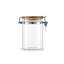 Pots de rangement en verre étanches avec couvercle en bambou JoyJolt, 4 pièces-65985162