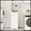 One-Compartment One-Drawer Tilt-Out Laundry Sorter Cabinet - White