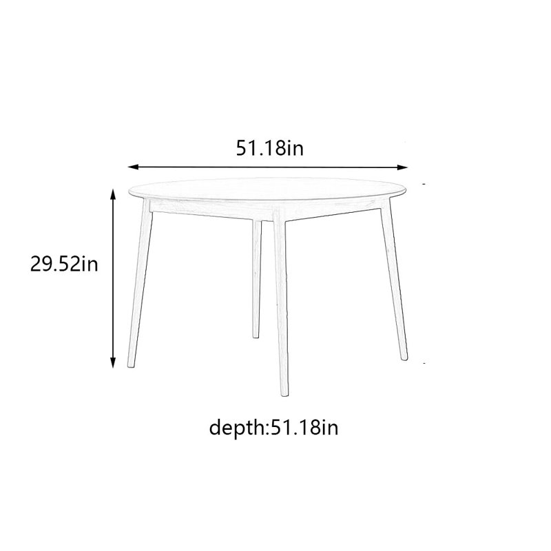 Quintie, 29.52"H x 51.18"L x 51.18"W, Brown
