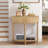 31.5'' Farmhouse Half Moon Console Table-352214867