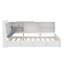 Twin Size Wood Daybed Platform Bed With Bookcase Storage Headboard, Shelves And 2 Drawers-1052515951