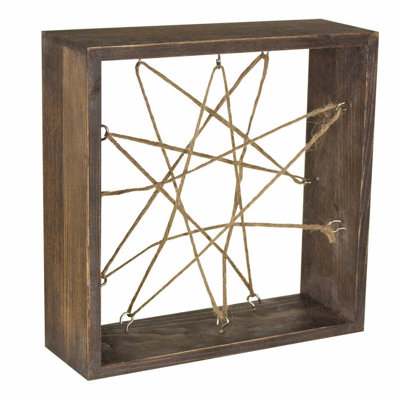 Whitewashed Wooden Air Plant Frame