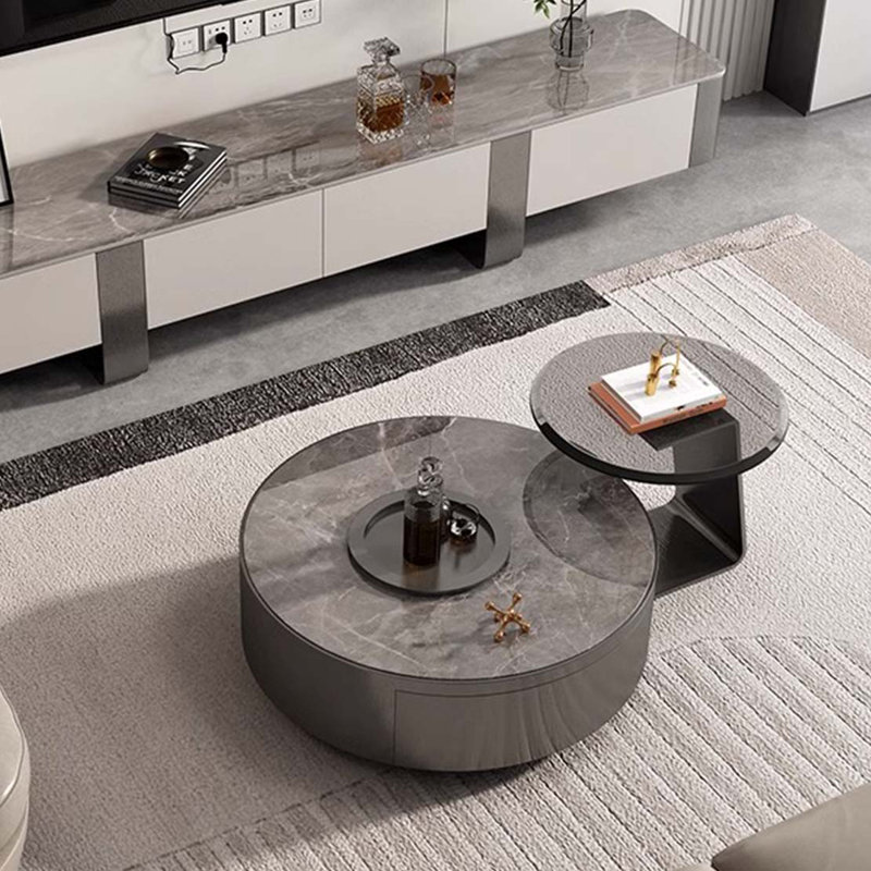 Table basse italienne de luxe, H 11,8 po x l 39,4 po x P 39,4 po