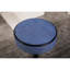 Tabouret de bar 2 en lin bleu - réglable en hauteur, pivotant sur 360 °, avec fonction de rangement pour 2 tabourets pivotants