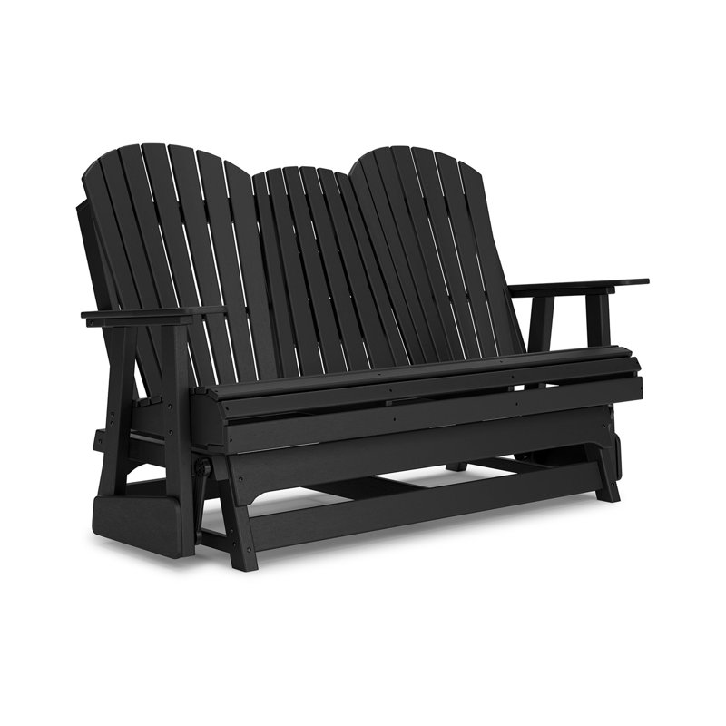 Chaise d'extérieur en polyéthylène, Noir