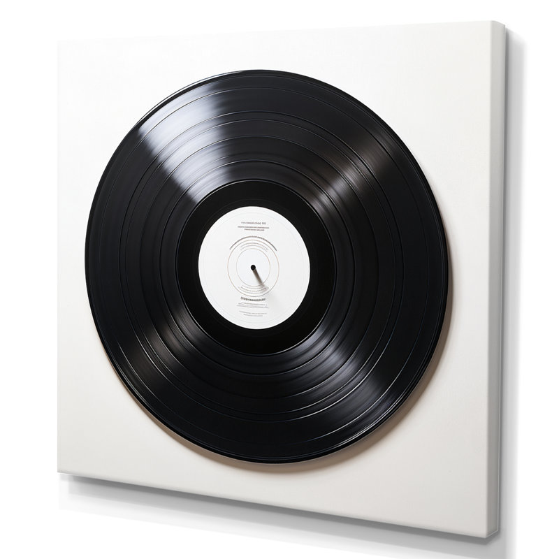 Disque vinyle, vinyle Serenade I - Vinyle, art mural, H 30 po x l 30 po x P 1 po, Toile tendue, Sans cadre