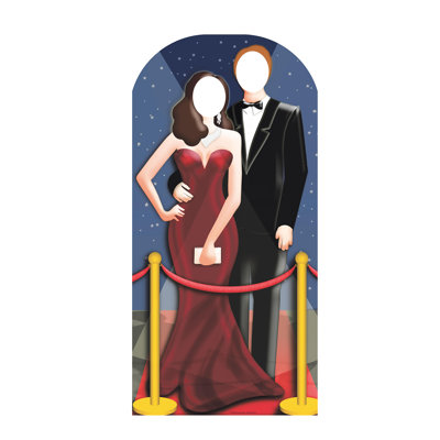 Accroche en carton hollywood couple
