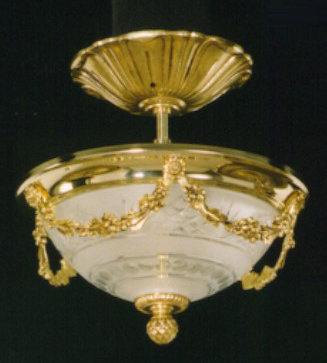 Bernardi Glass Semi Flush Mount