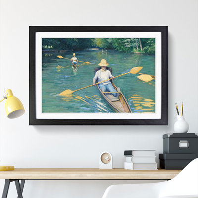 Skiffs on the Yerres by Gustave Caillebotte - Picture Frame Painting
