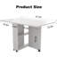 Table à abattants pliante avec rangement à 6 et 2 couches de 47,2 po x 23,6 po x 30,3 po White Space - pour diverses applications