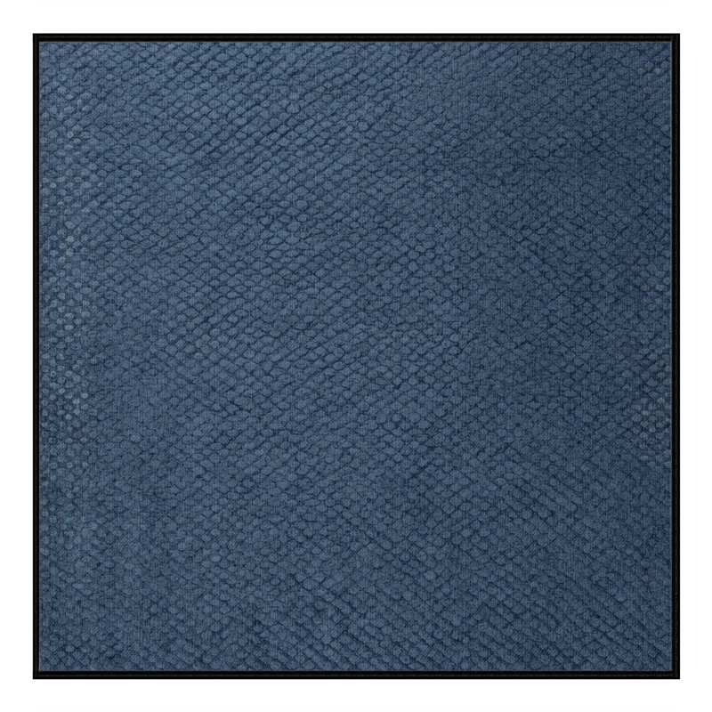 Tapis gris en treillis lavable à la machine, Carré 4 pi
