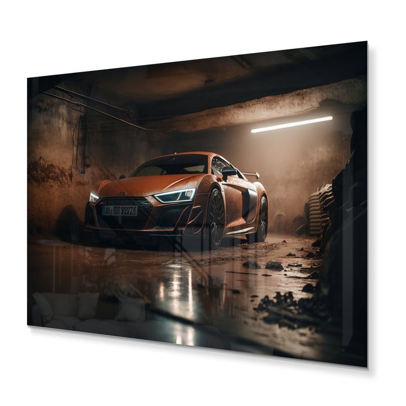 Décoration murale voiture exotique R 8, H 12 po x l 20 po x P 1 po