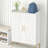 Adjustable 5-Tier Shoe Storage Cabinet – White Entryway Storage, Holds 15-20 Pairs