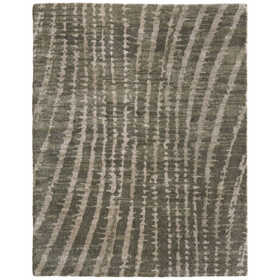Templas Modern Abstract, Green/Tan