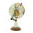 Mango Wood Educational/Geographic Earth White Globe