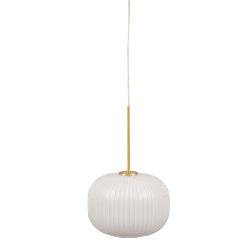Goff 1 - Light Sphere Pendant, White/Gold