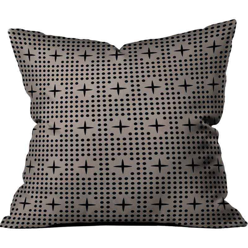 Dot And Plus Outdoor Throw Pillow