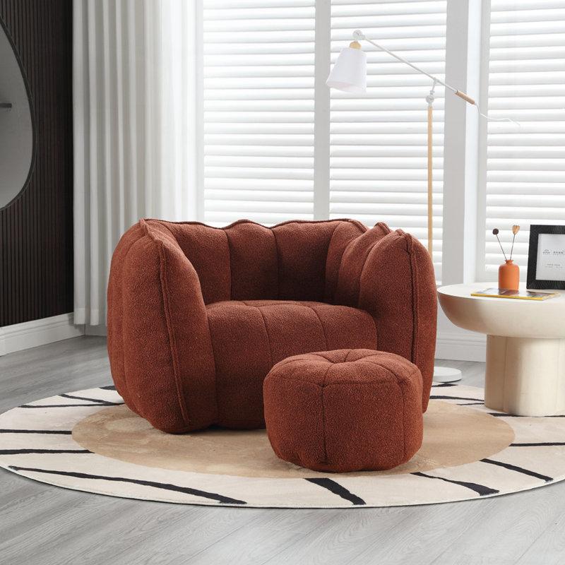 Fauteuil à billes en chenille super confortable avec poignée et accoudoirs, parfait pour la détente et la mobilité