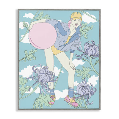  Balle d'exercice pastel encadrée, art giclée par Melissa Wang