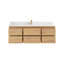 Meuble-lavabo simple 60 po avec comptoir en quartz Cadge