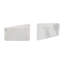 Set of 2 Right Triangle Marble Bookends Contemporary Abstract Angled Bookends