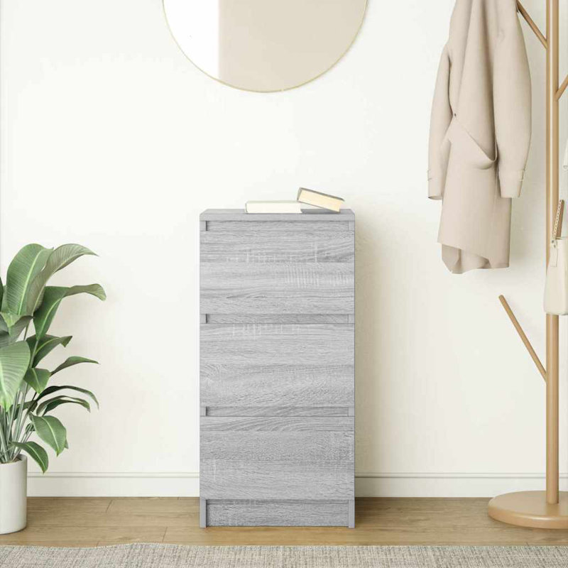 Sideboard 37.5X35x76 Cm Engineered Wood, Grey Sonoma