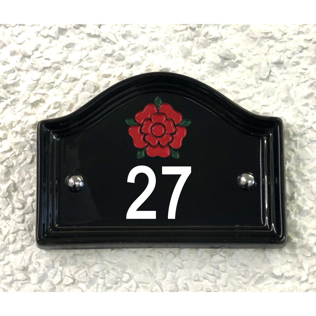 17cm Walsham Flush Mount House Number