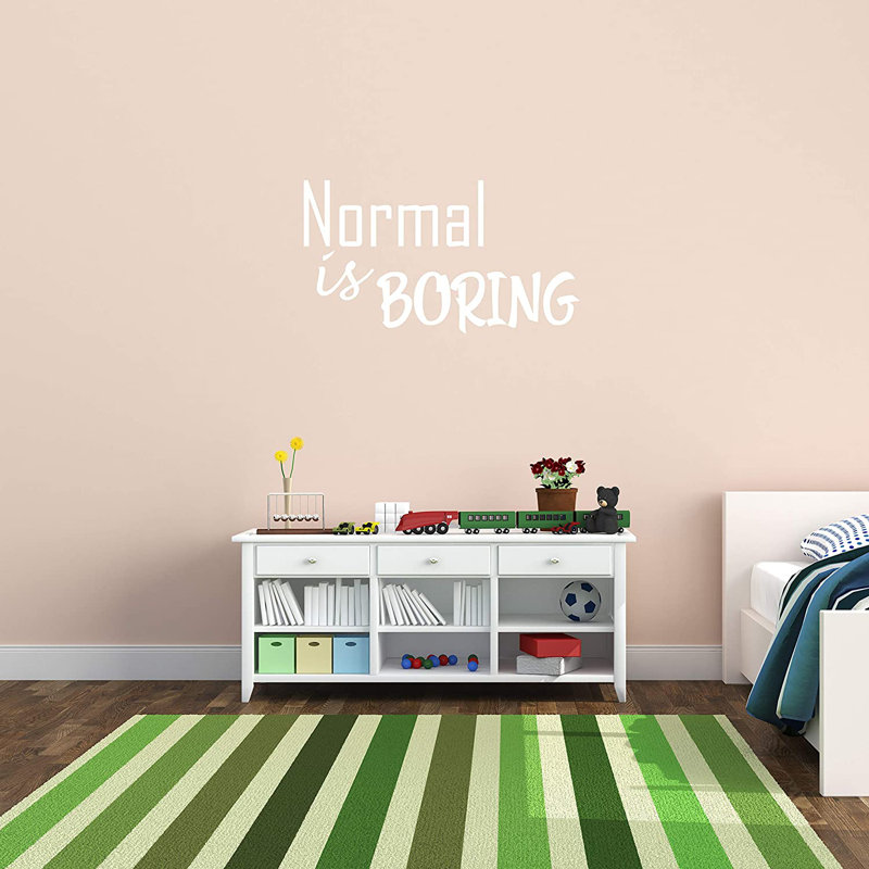 Décalcomanie murale Creative vinyl, H 16 po x l 30 po, Blanc