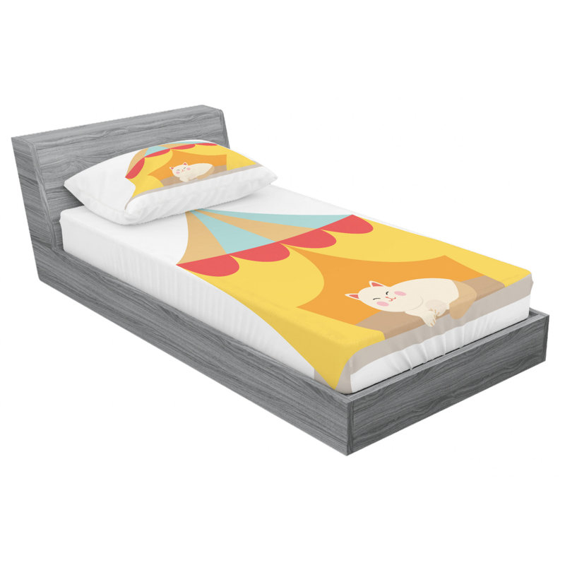 Microfiber Sheet Set, Twin Sheet Set with Fitted Sheet