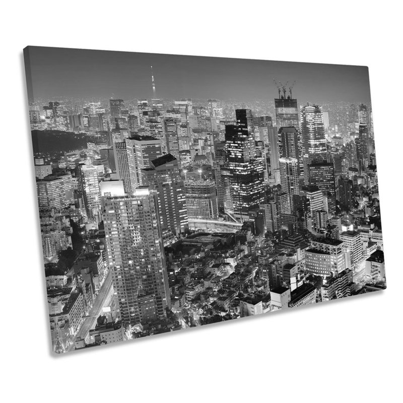 Tokyo Cityscape Japan - Wrapped Canvas Print, 30.5cm H x 45.7cm W x 2cm D