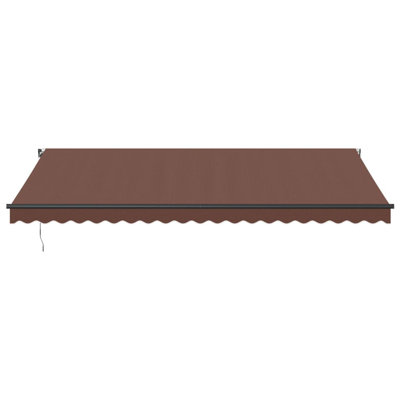 Dakota Fields Polyester Cover Retractable Patio Awning