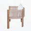 Chaise de salle à manger d'extérieur en bois, ensemble de 2