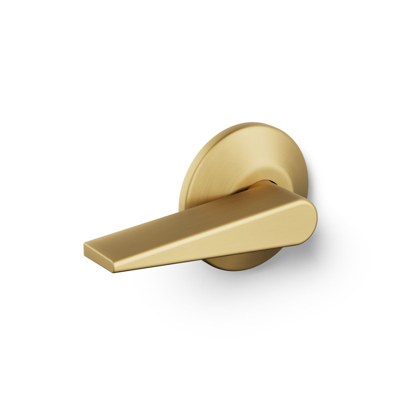 Trip Lever, Left Hand, Vibrant Brushed Moderne Brass