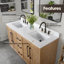 Meuble-lavabo double Eris 60 avec comptoir