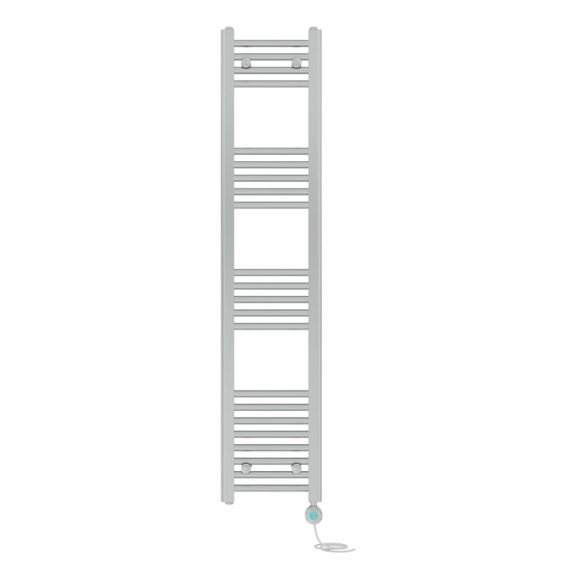 Daejuan Straight Towel Rail Heated Towel Rails, 140cm H x 30cm W x 3cm D, Chrome