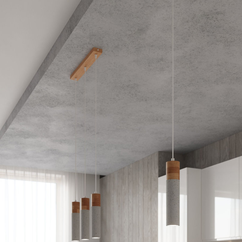2 - Light BetoNot Applicablerewno Cylinder Pendant