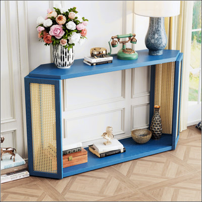 Console étroite avec plateau unique et irrégulier