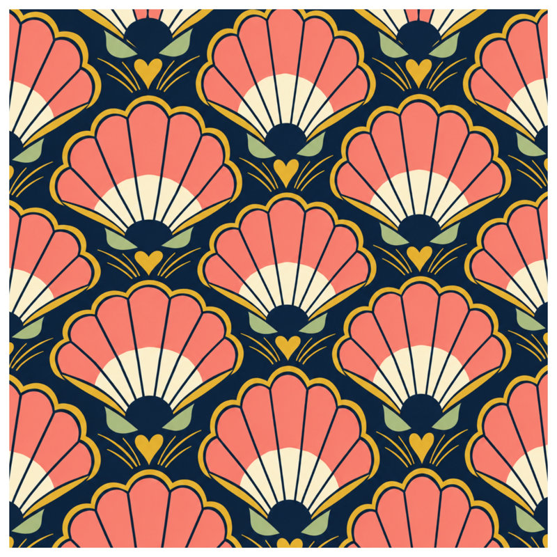 Tapis de bain Art Deco, 24in W x 17in L